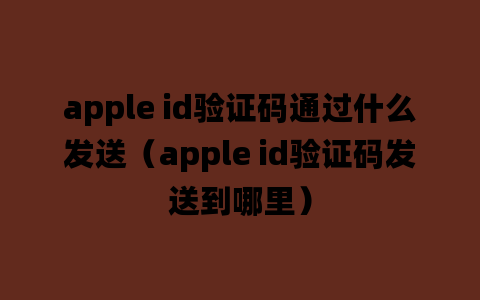 apple id验证码通过什么发送（apple id验证码发送到哪里）